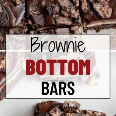 Delicious Brownie Bottom Bars, rich brownie base with creamy toppings