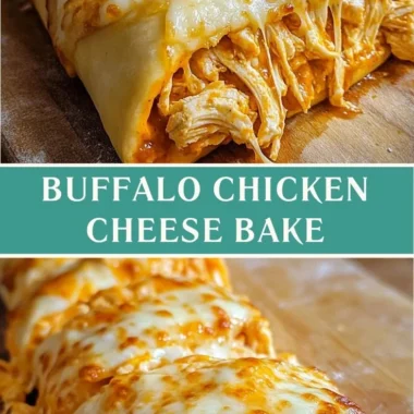 Delicious Buffalo Chicken Cheese Bake with melted cheese on top