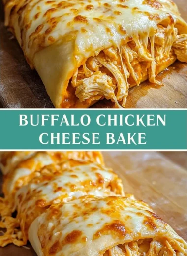 Delicious Buffalo Chicken Cheese Bake with melted cheese on top