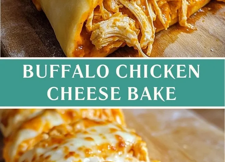 Delicious Buffalo Chicken Cheese Bake with melted cheese on top