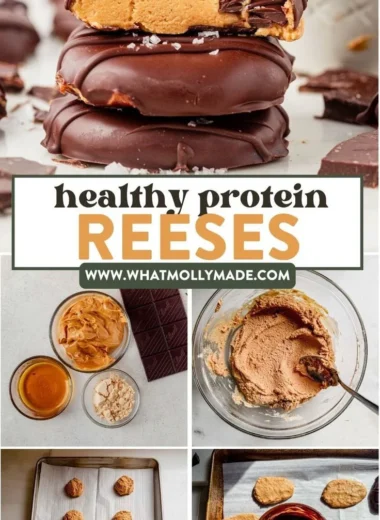 Healthy homemade Reese's Eggs made with natural ingredients