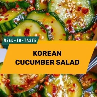 Delicious Korean Cucumber Salad served as an amazing side dish.