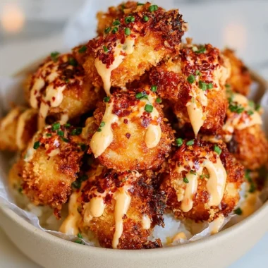 Delicious Air Fryer Bang Bang Chicken served on a plate