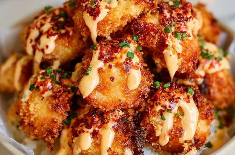 Delicious Air Fryer Bang Bang Chicken served on a plate