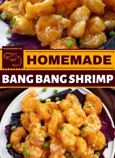 Air Fryer Bang Bang Shrimp served with a spicy dipping sauce