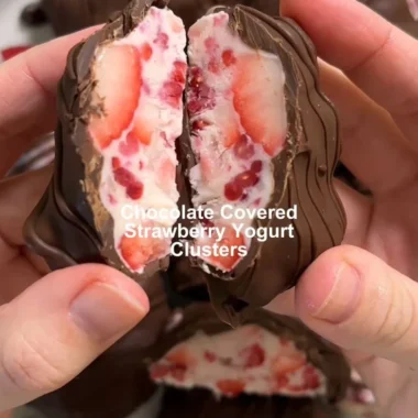 Bowl of chocolate covered yogurt clusters for a healthy snack option