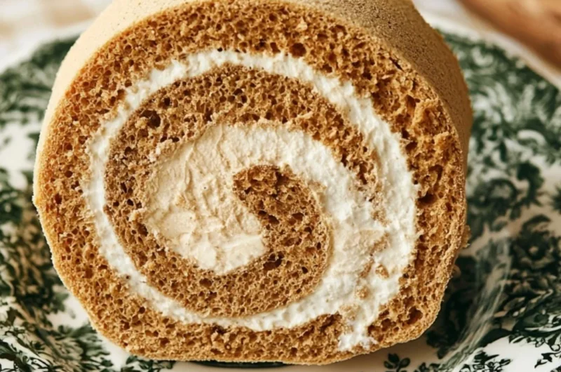 Cozy Coffee Swiss Roll dessert with a rich coffee flavor and fluffy texture