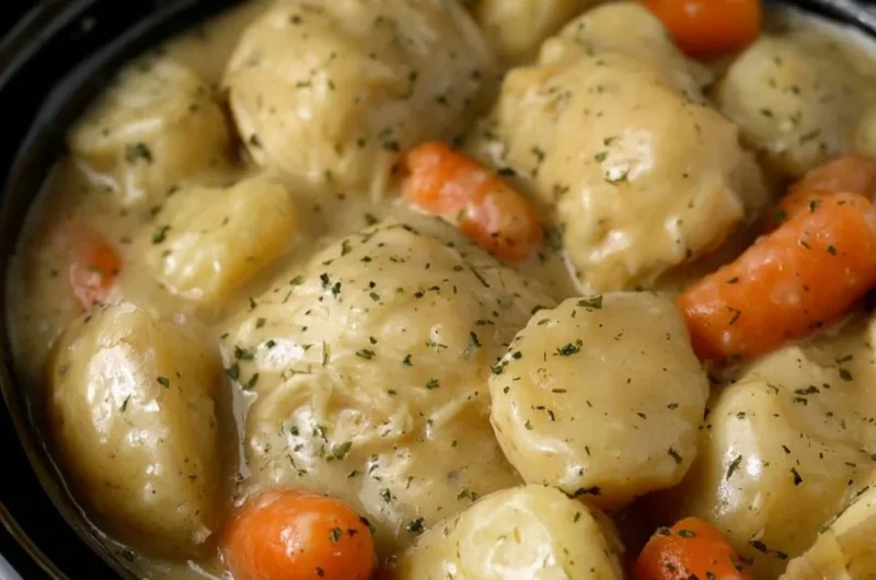 Crock Pot Creamy Ranch Chicken served with herbs and vegetables