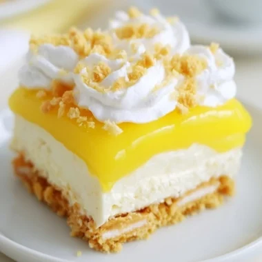 Heavenly Lemon Oreo Dessert featuring tangy lemon and creamy Oreo layers