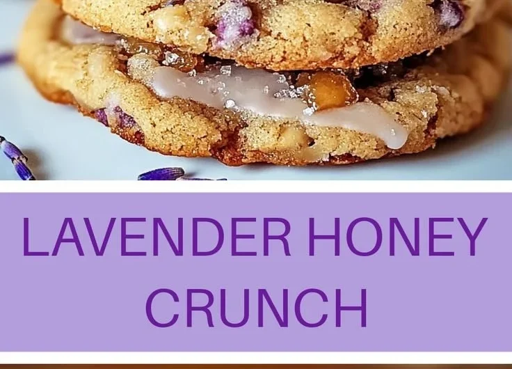 Delicious Lavender Honey Crunch Cookies with floral and honey flavors