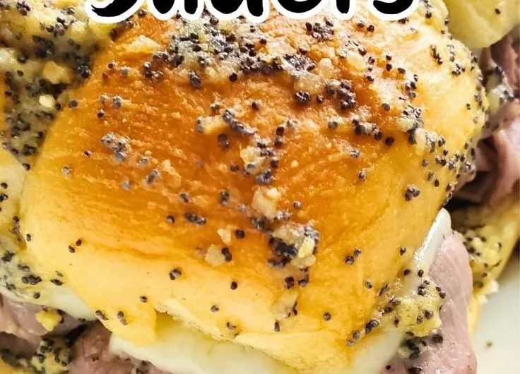 Delicious roast beef sliders served on a platter ready for a meal