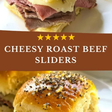 Savory roast beef sliders served on a platter with toppings