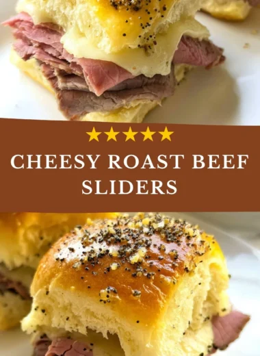 Savory roast beef sliders served on a platter with toppings