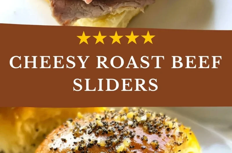 Savory roast beef sliders served on a platter with toppings