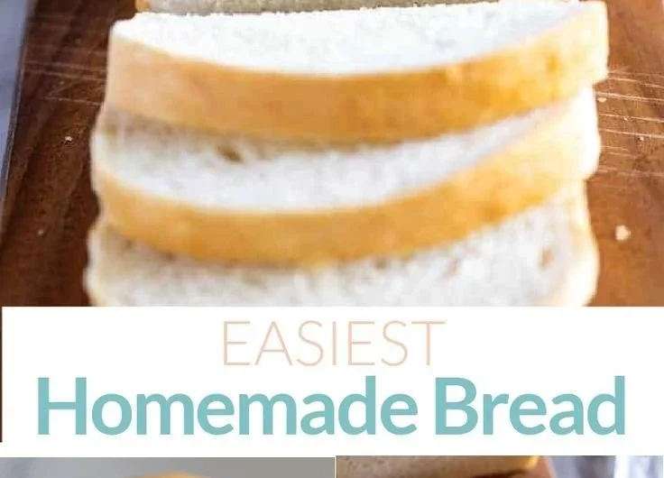 Freshly baked simple homemade bread loaf on a wooden cutting board