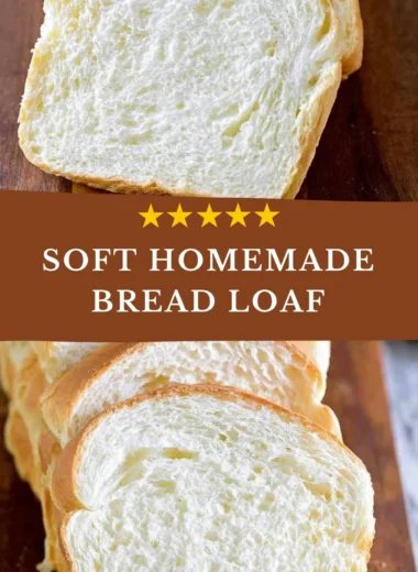 Loaf of simple homemade bread fresh out of the oven