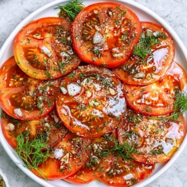 Fresh and colorful simple tomato salad in a bowl