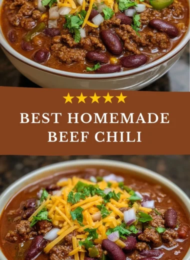 Bowl of the best homemade chili topped with fresh herbs and cheese