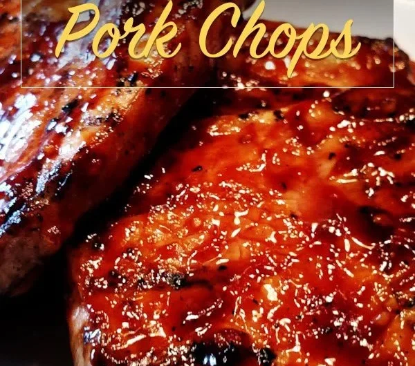 Delicious honey garlic pork chops served on a plate