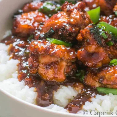 Delicious Mongolian Chicken dish prepared in 20 minutes.