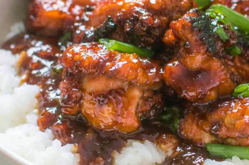 Delicious Mongolian Chicken dish prepared in 20 minutes.