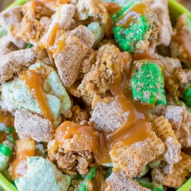Cozy apple cinnamon puppy chow recipe for a delicious snack