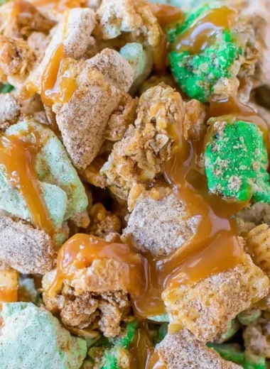 Cozy apple cinnamon puppy chow recipe for a delicious snack